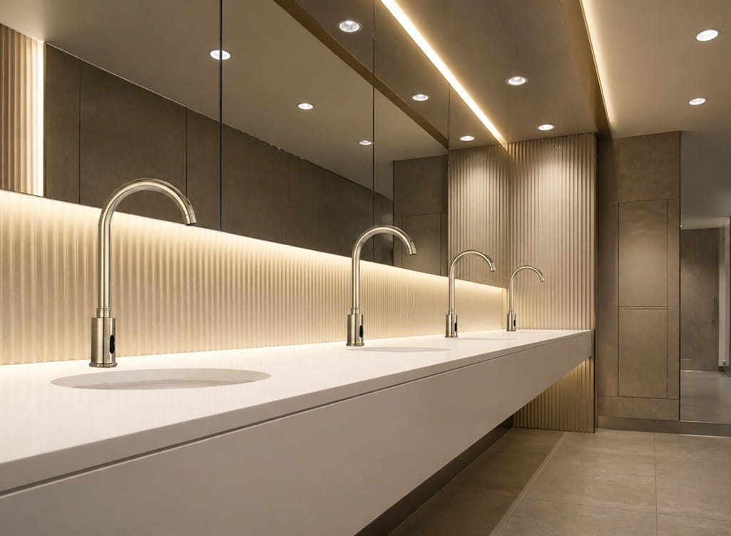 Verified Fontana touchless faucet buyer review summary for dependable operation cleaner restrooms and long service life